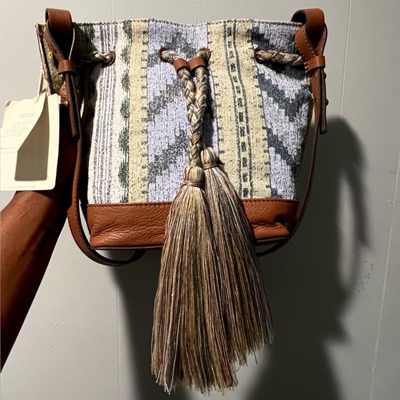 ✨ Genuine Leather 💯 Multi-Colored 🔥 SW Luxury Bohemian Bag 💼 - Picture 1 of 7